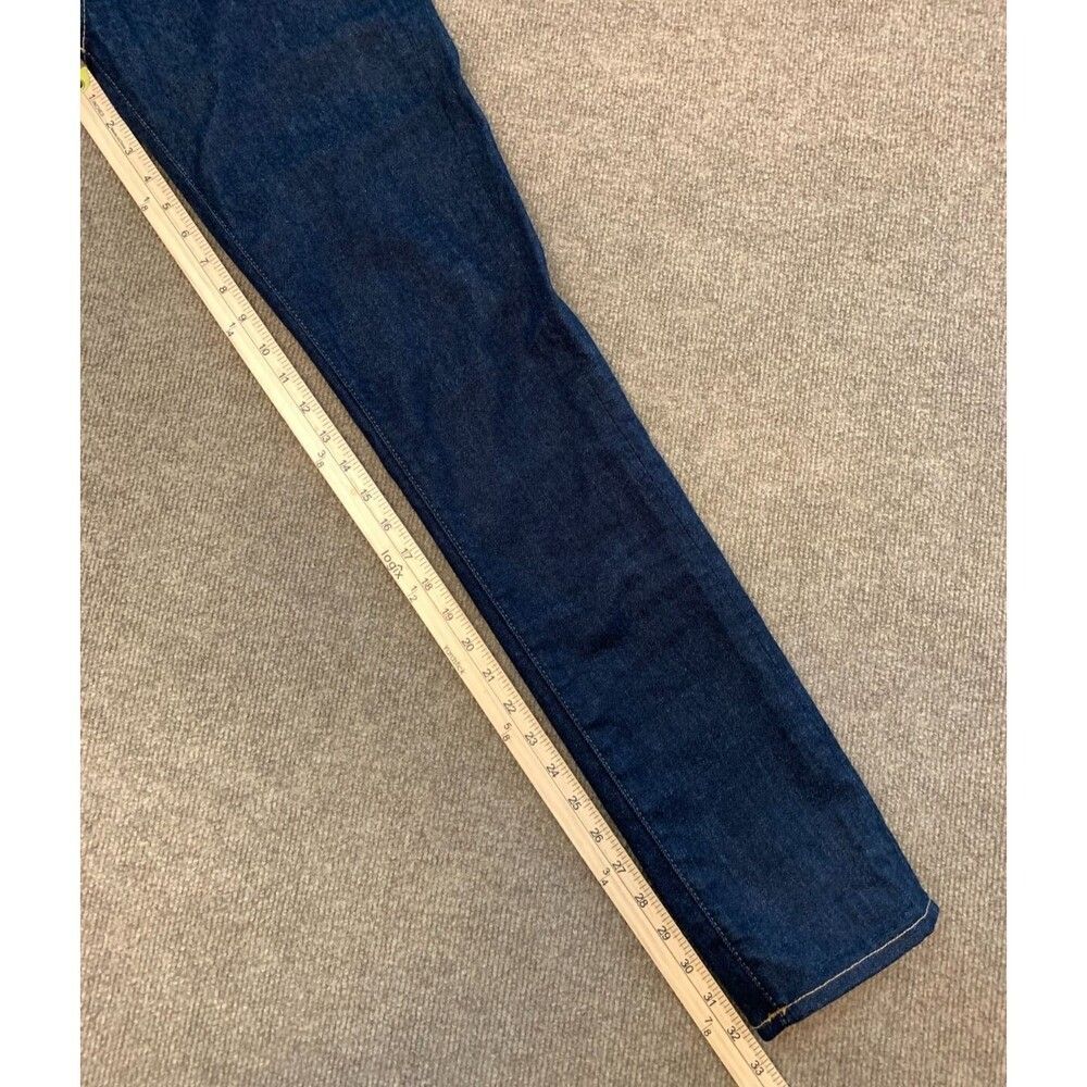 American Eagle Jeans Mens 30x34 Low Rise Skinny Dark Indigo Wash Stretch Denim - Picture 6 of 9